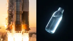 Ingenieurs bereiden de lancering voor van een ruimtevaartuig dat op water werkt